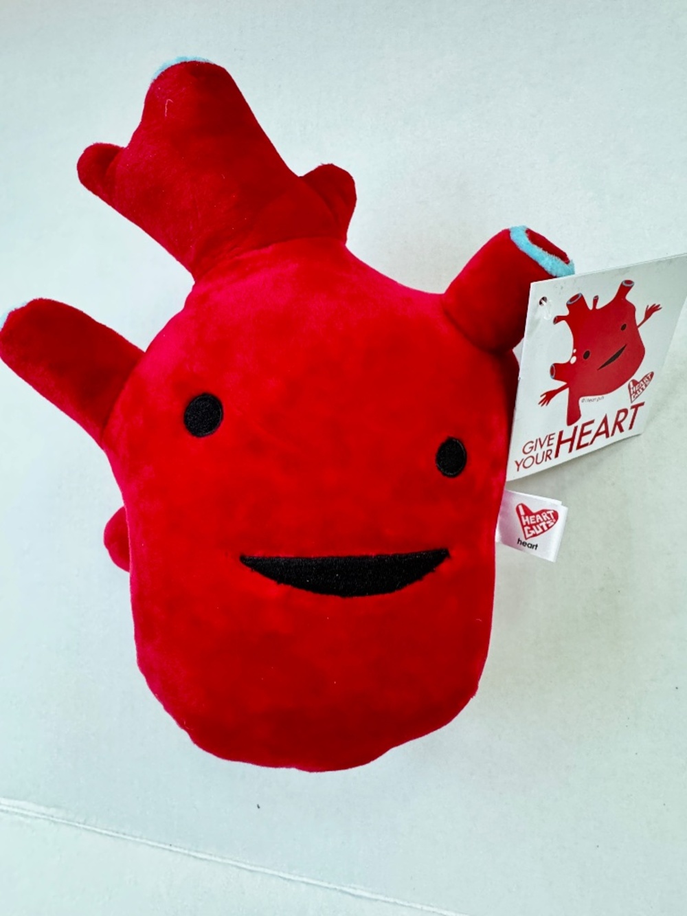 Stuffed Plushie Heart 10-inch Anatomical Toy  "I Heart Guts" NEW With Tags & Bag